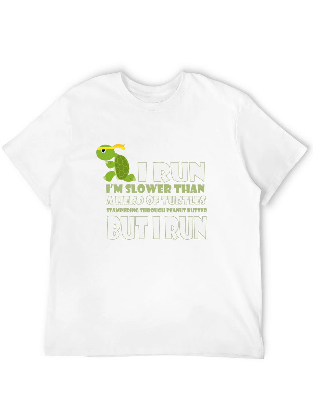 Funny Turtle Running T-Shirt - I Run Slower