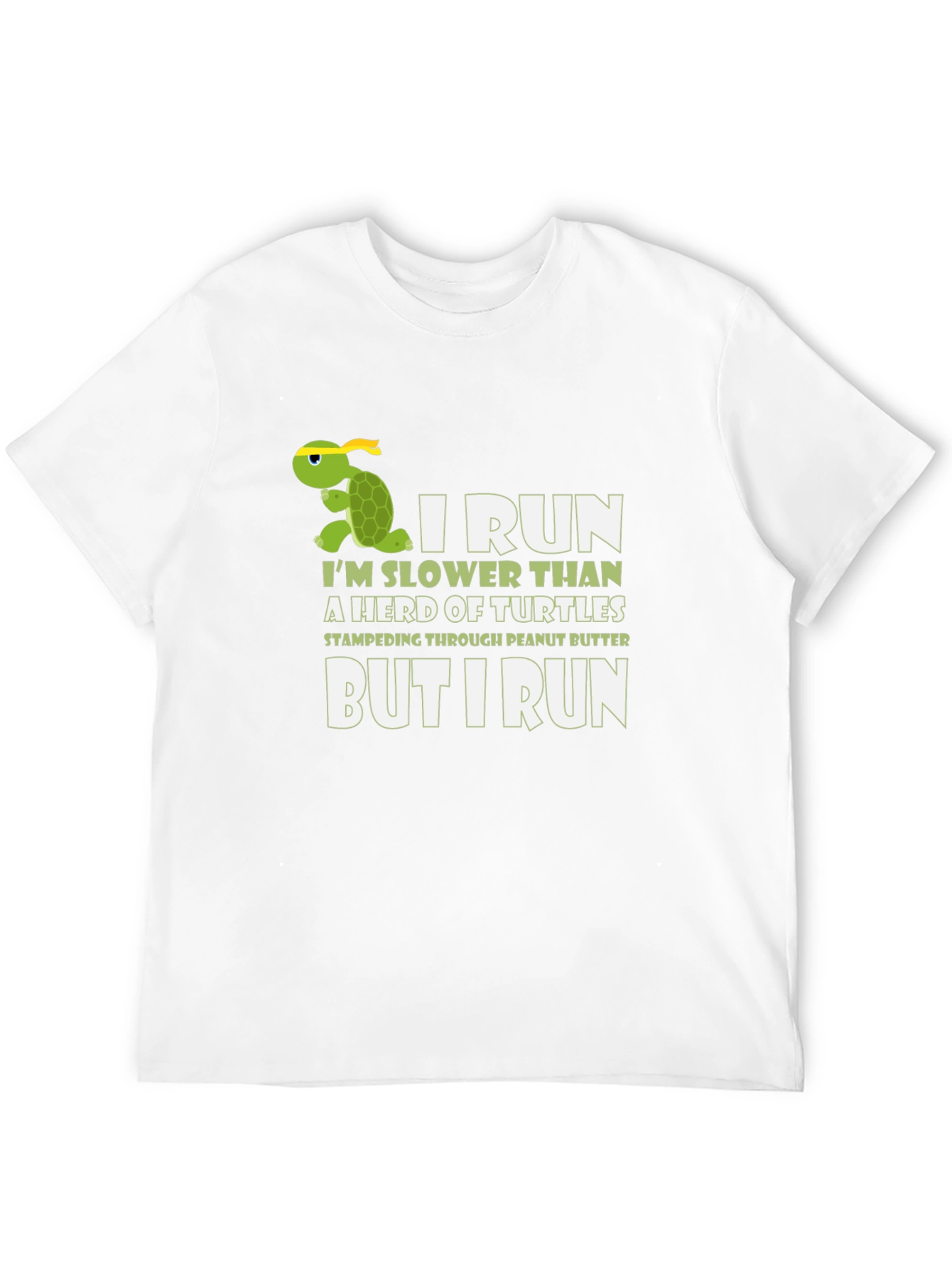 Funny Turtle Running T-Shirt - I Run Slower