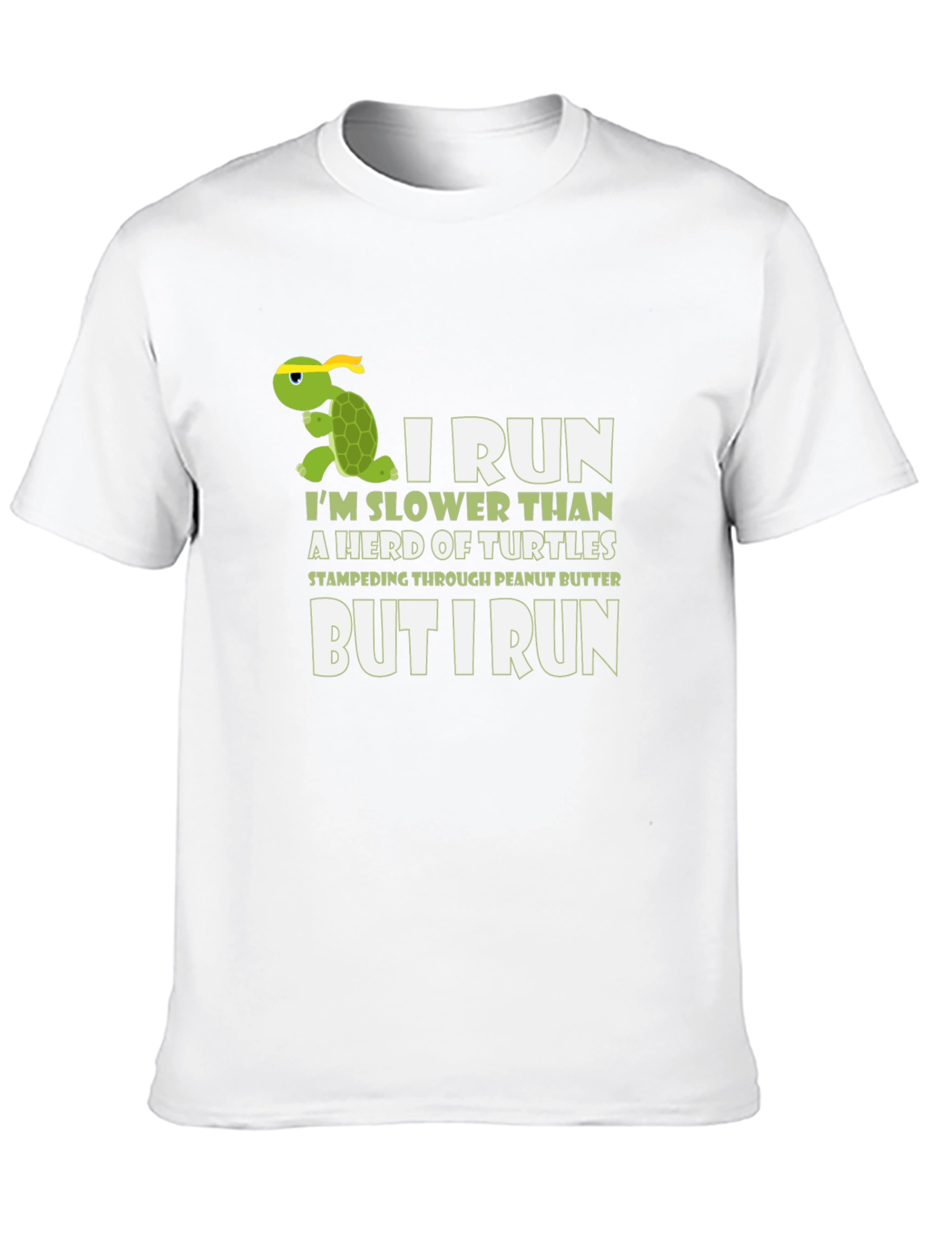 Funny Turtle Running T-Shirt - I Run Slower