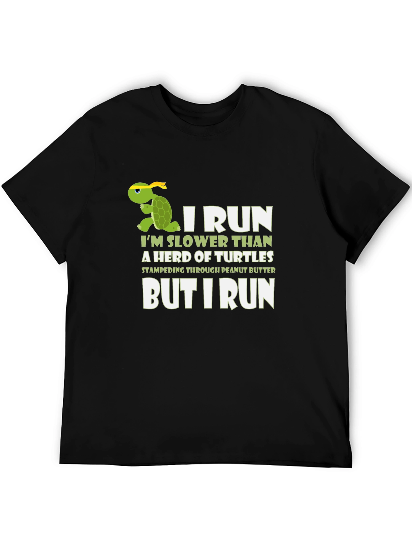 Funny Turtle Running T-Shirt - I Run Slower