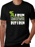 Funny Turtle Running T-Shirt - I Run Slower