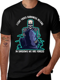 Darkness Reigns Skeleton Graphic T-Shirt