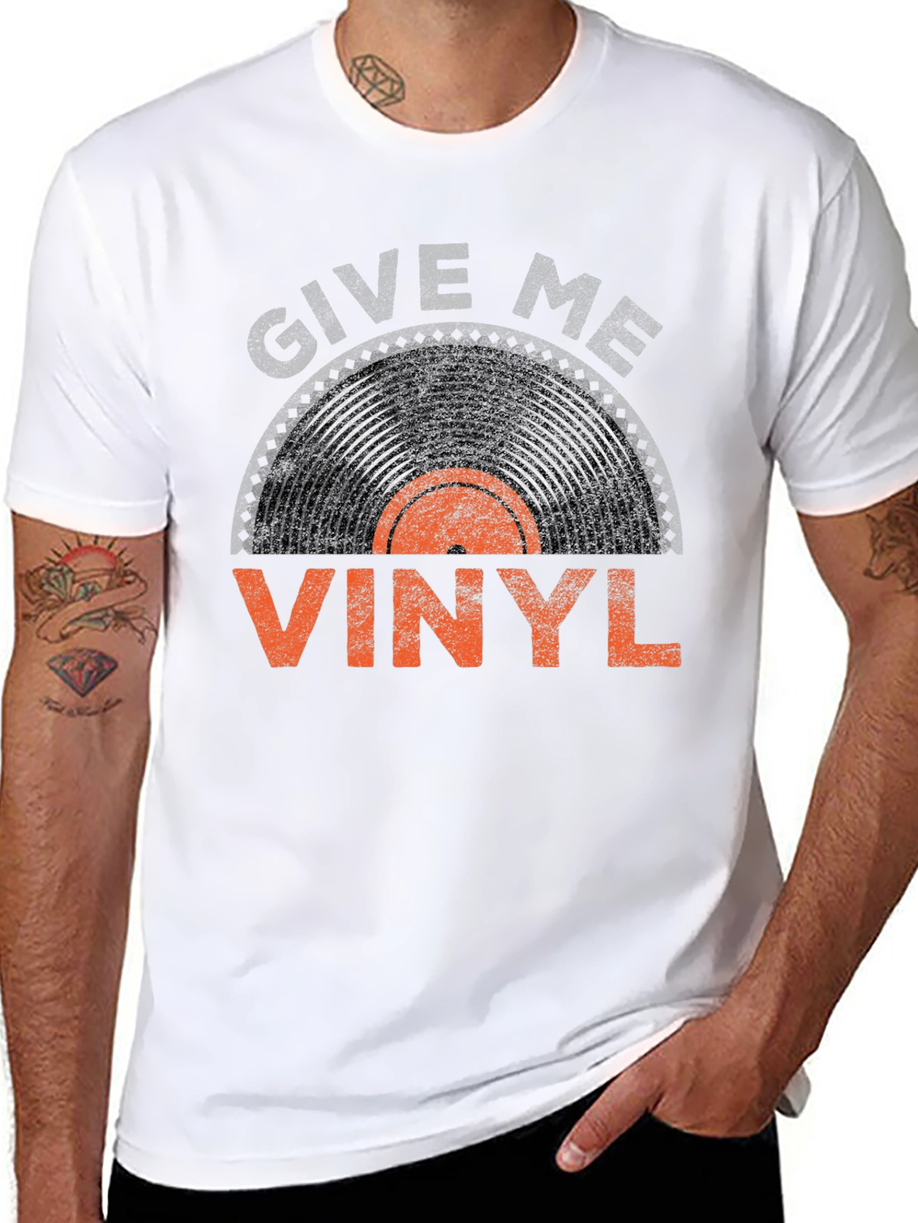 Give Me Vinyl Graphic Tee - Music Lover Shirt