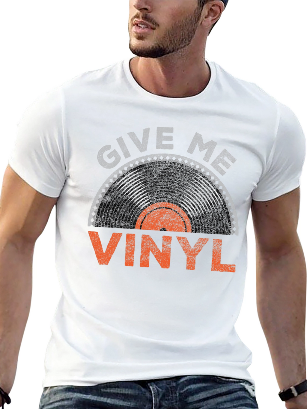 Give Me Vinyl Graphic Tee - Music Lover Shirt