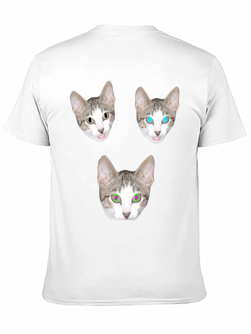 Cat Head T-Shirt - Funny Graphic Tee