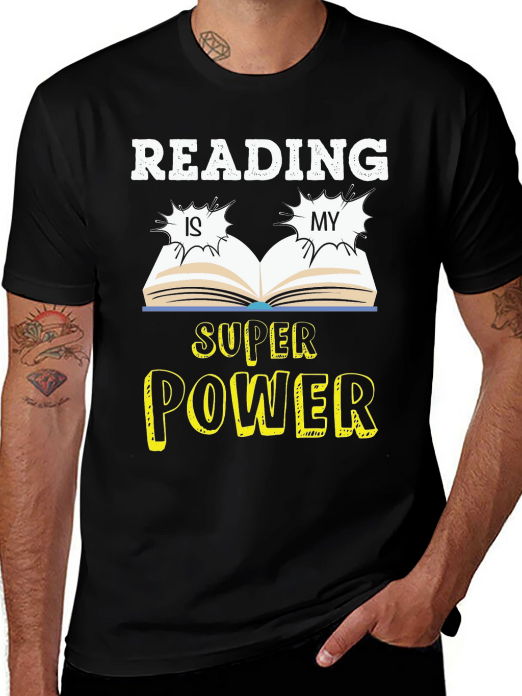 Reading is My Superpower Graphic Tee