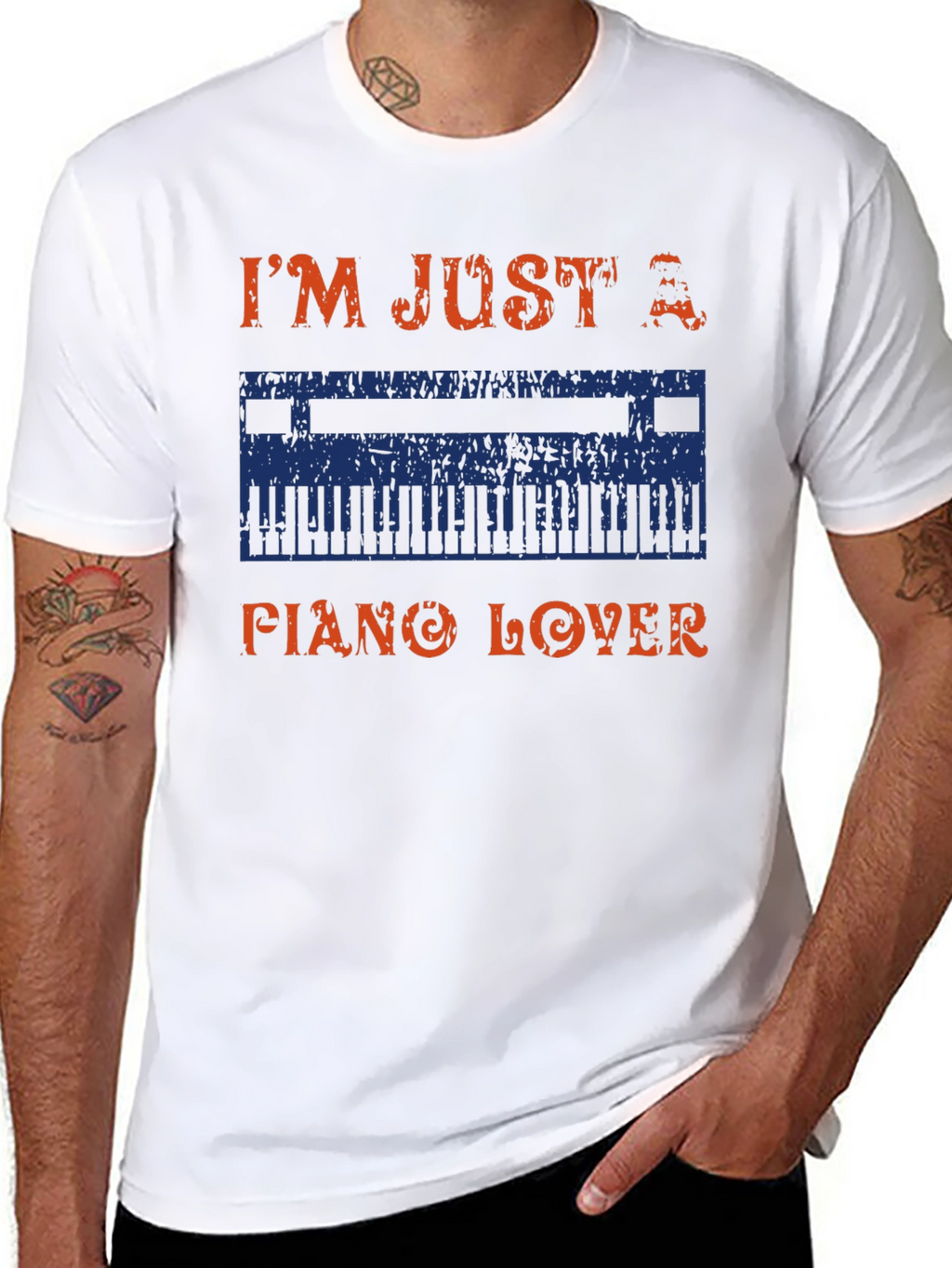 Im Just A Piano Lover Graphic T-Shirt