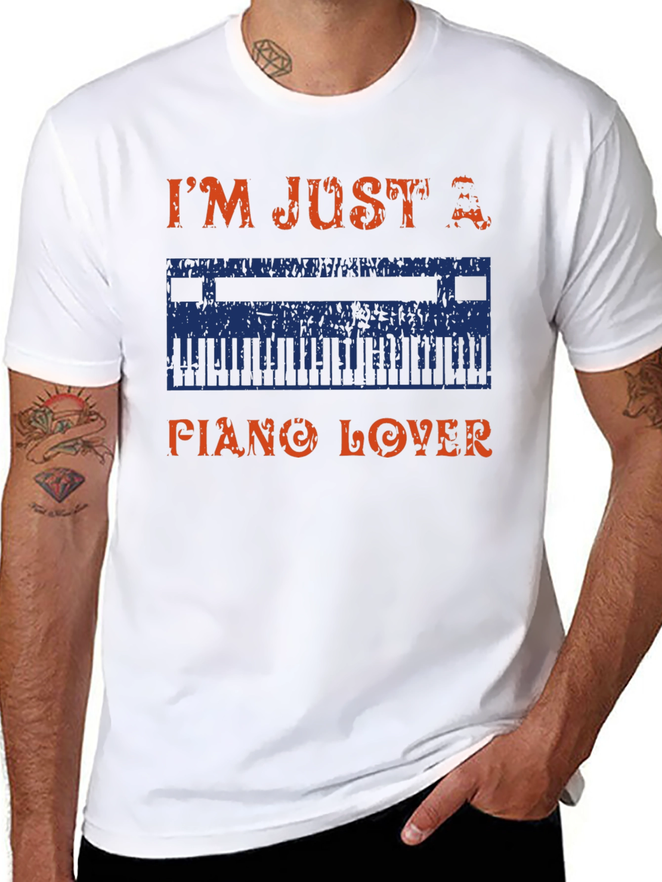 Im Just A Piano Lover Graphic T-Shirt