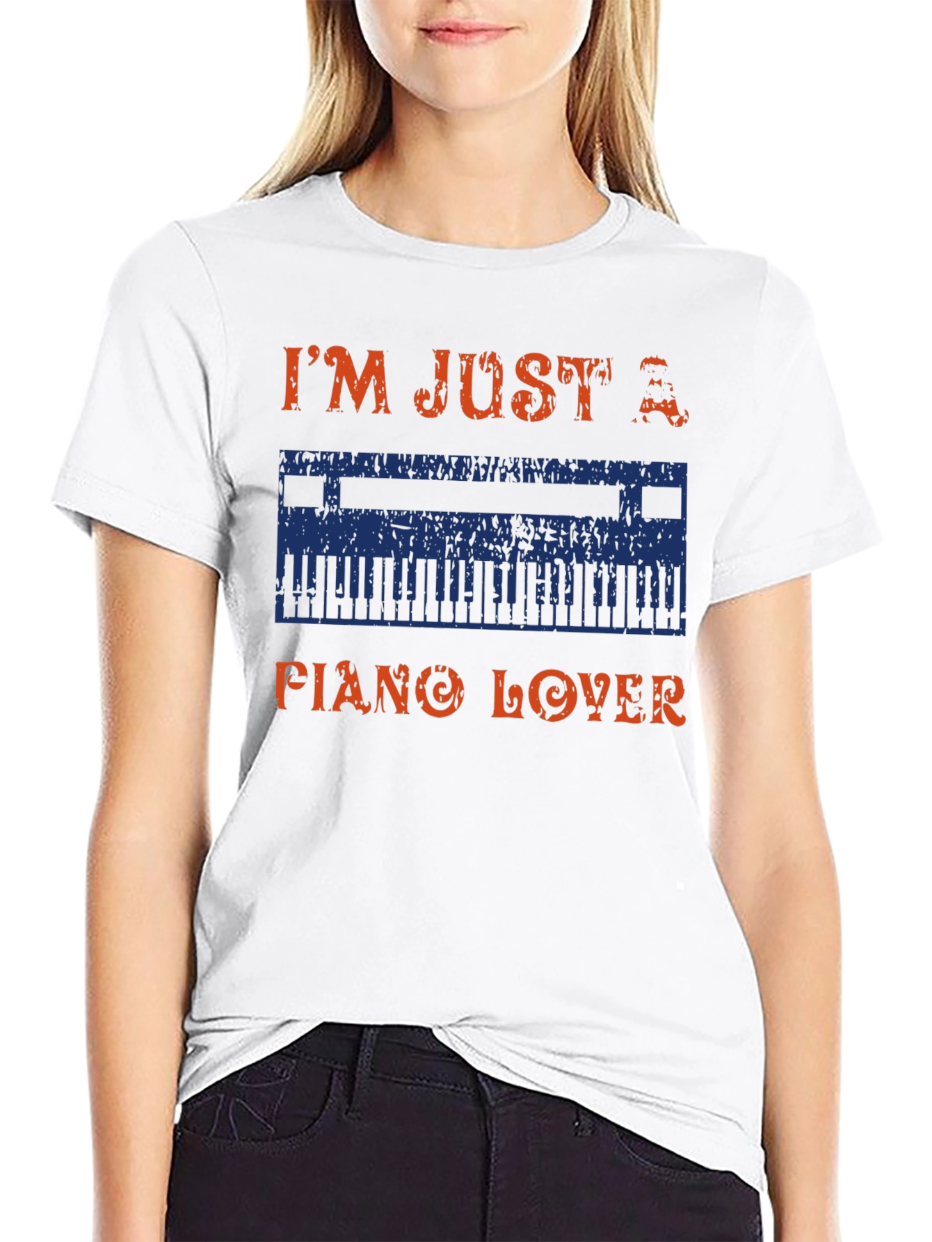 Im Just A Piano Lover Graphic T-Shirt