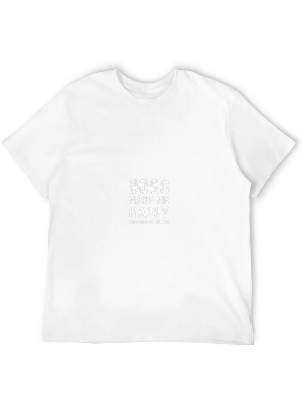 Dogs Make Me Happy Graphic Tee Black