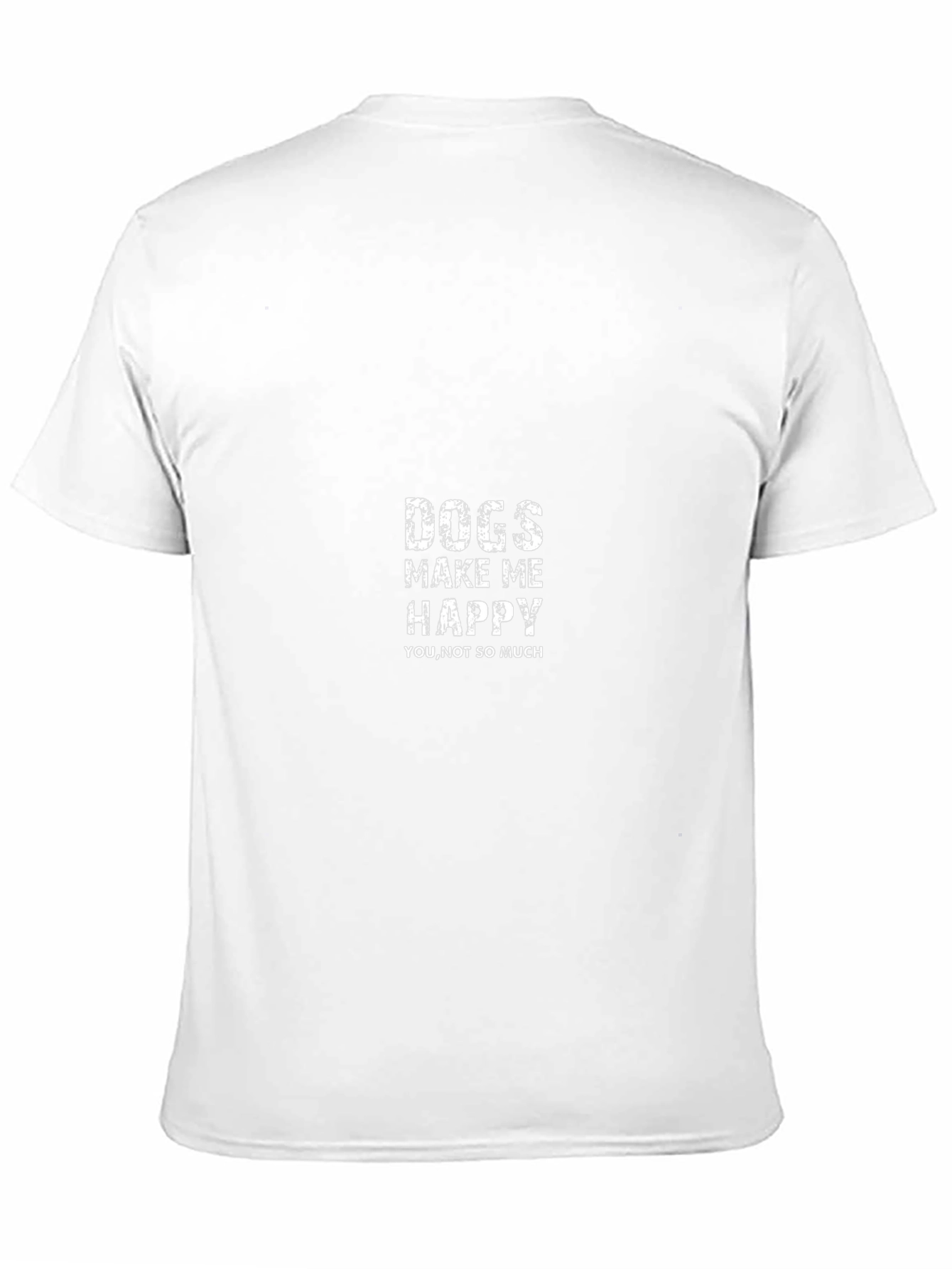Dogs Make Me Happy Graphic Tee Black