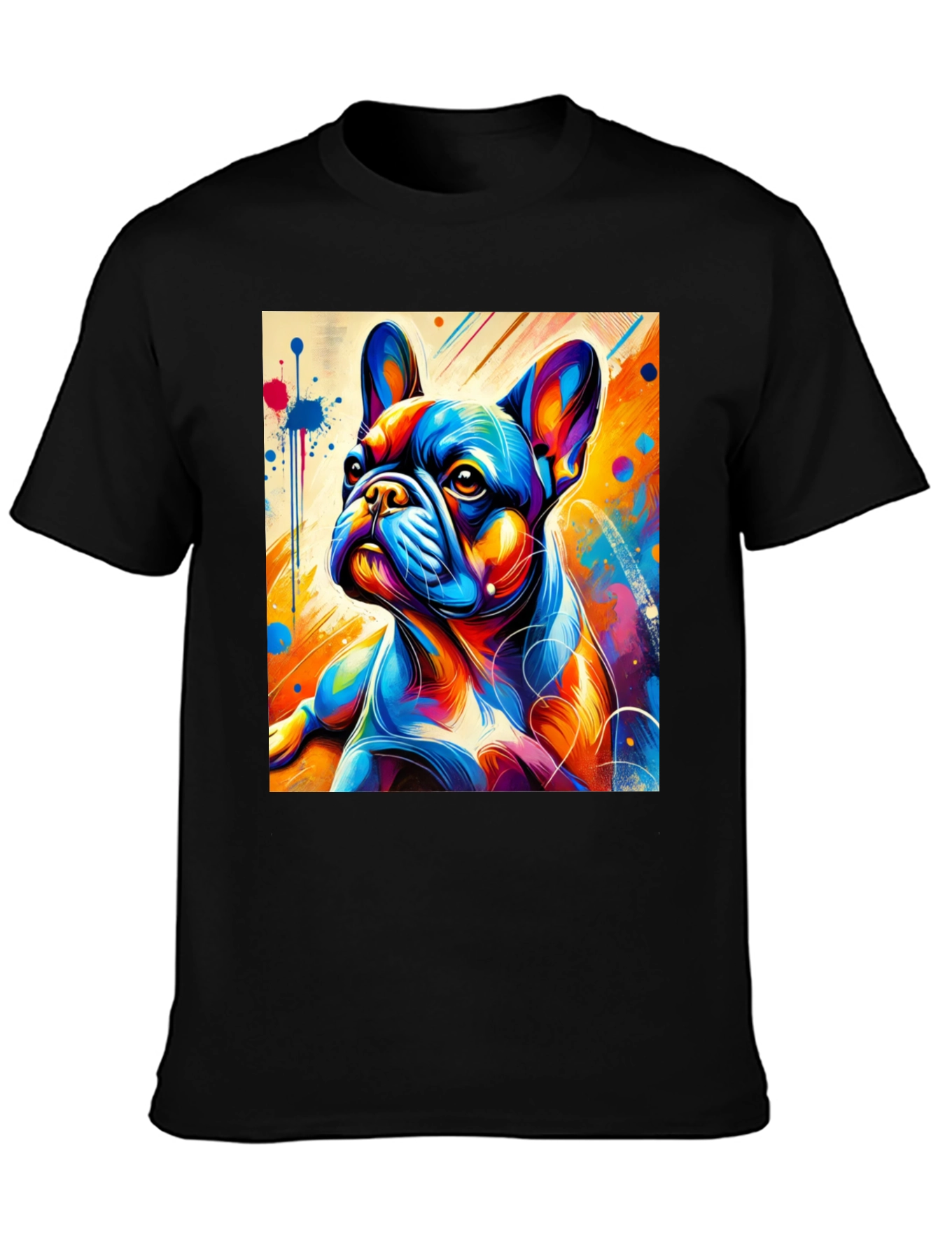 Vibrant French Bulldog Graphic Tee