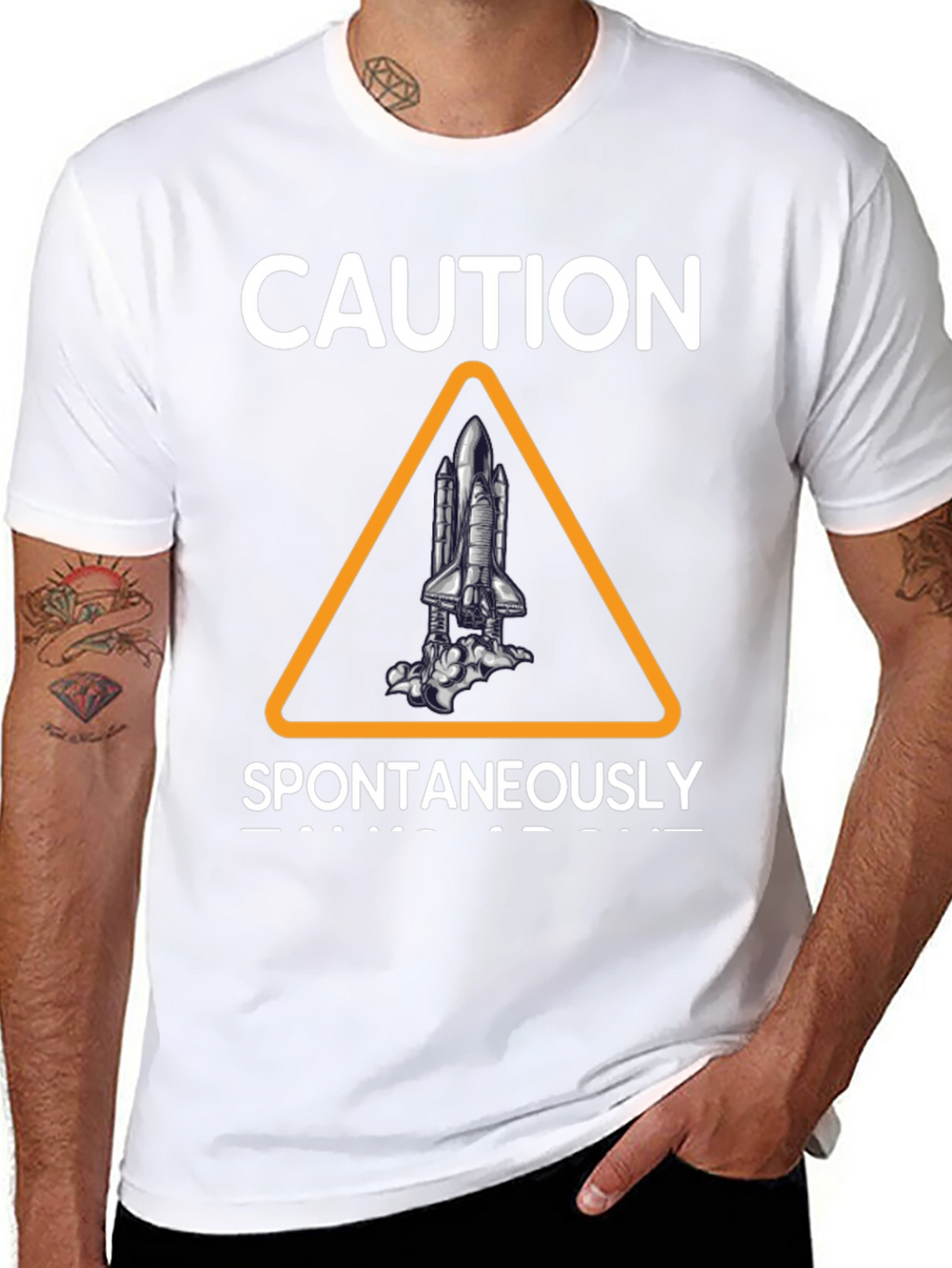 Caution Spontaneously Launches T-Shirt