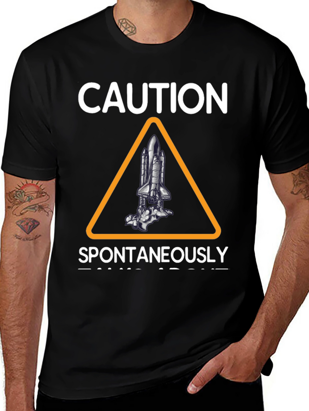 Caution Spontaneously Launches T-Shirt