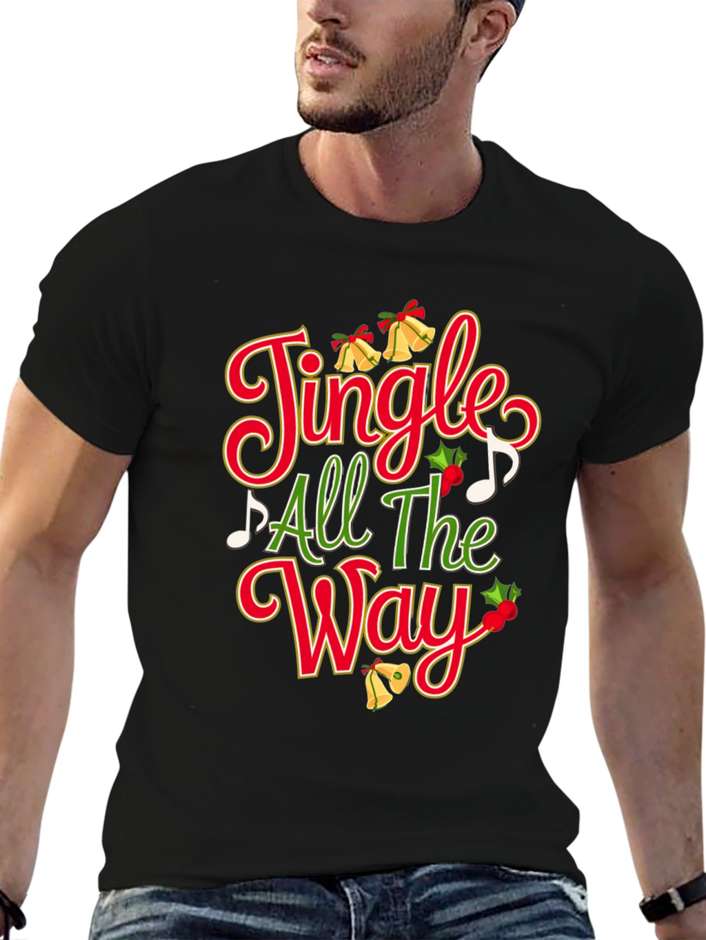 Festive Jingle All The Way Christmas T-Shirt