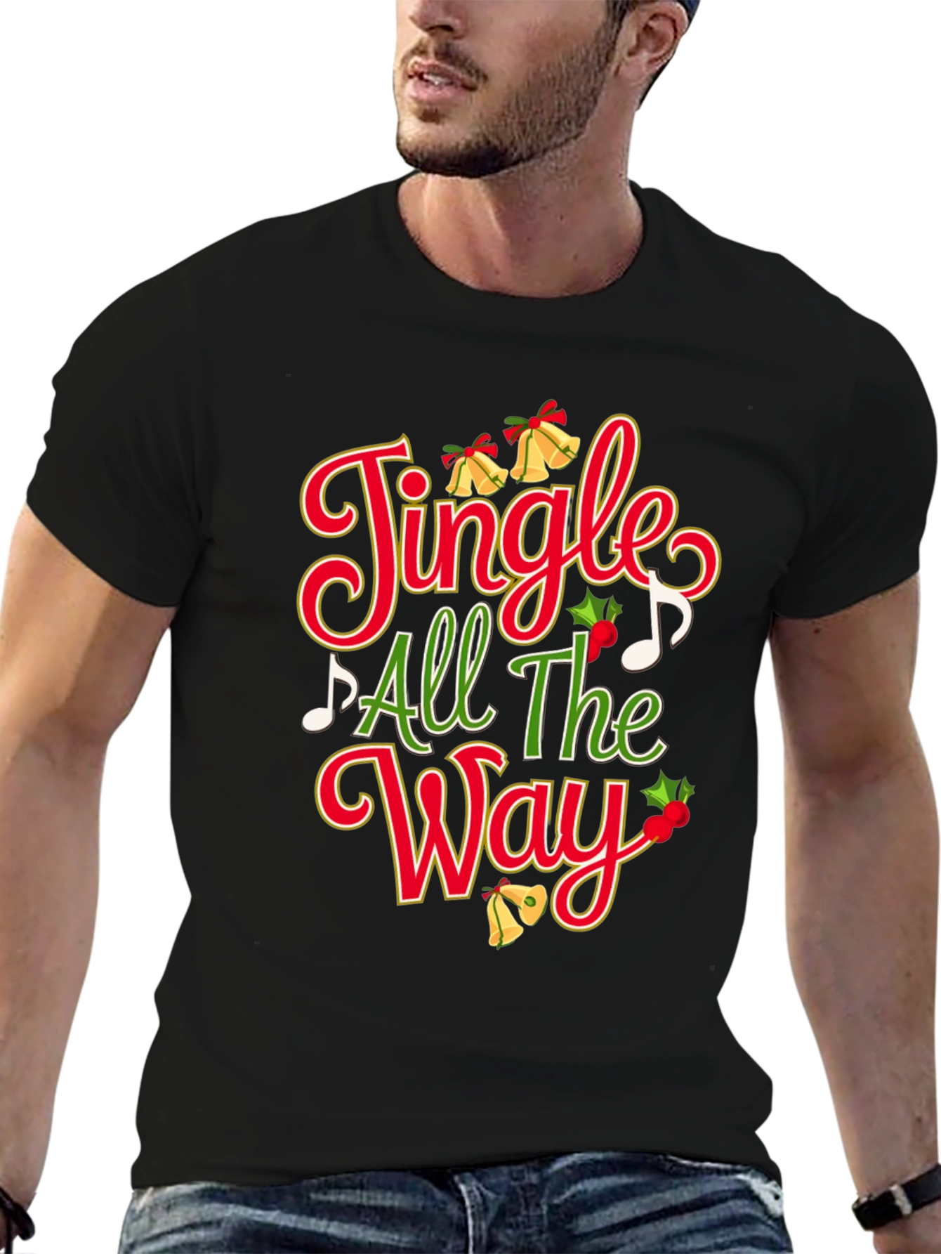 Festive Jingle All The Way Christmas T-Shirt