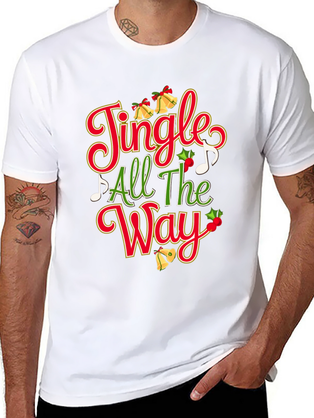 Festive Jingle All The Way Christmas T-Shirt
