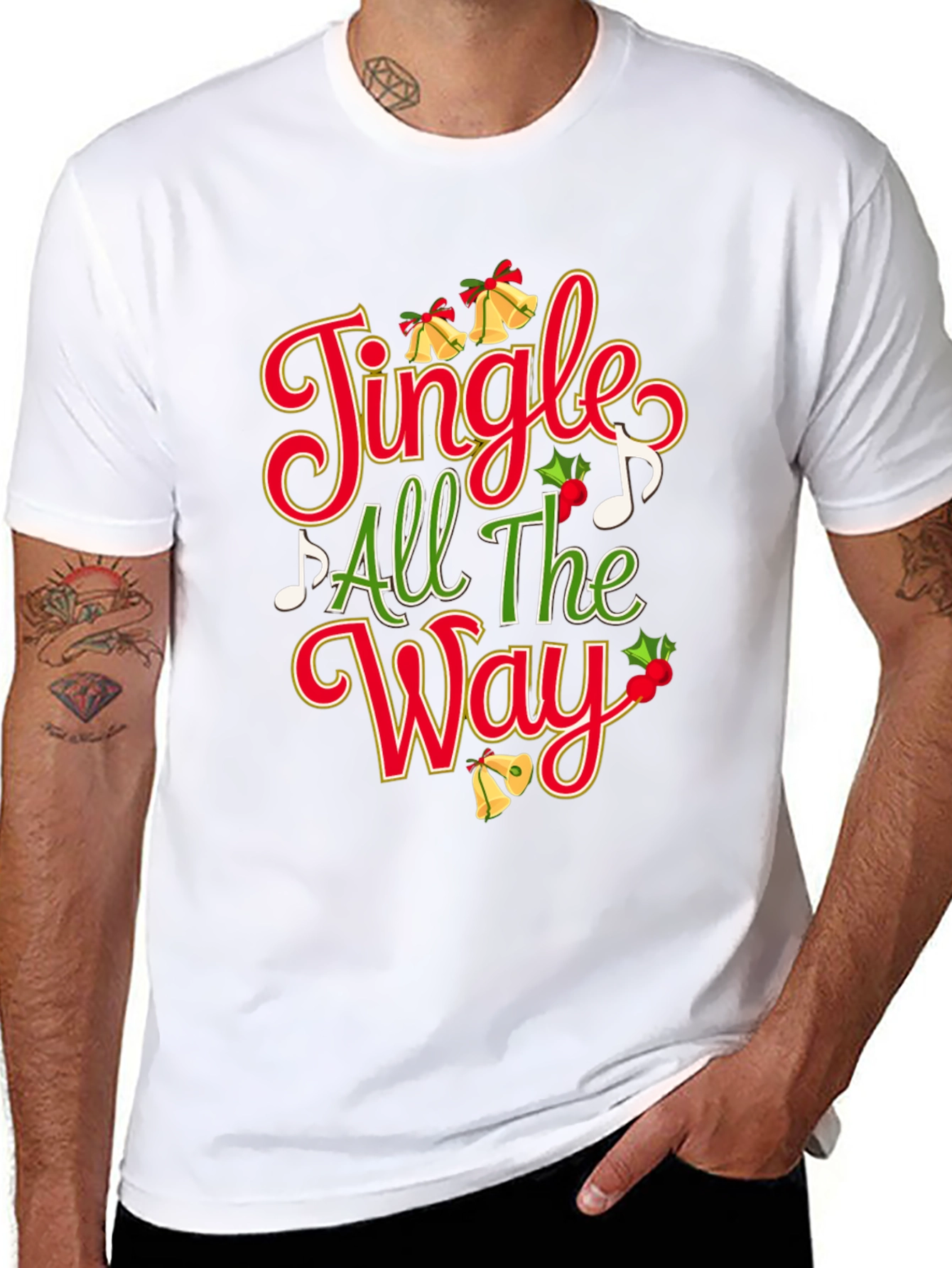 Festive Jingle All The Way Christmas T-Shirt