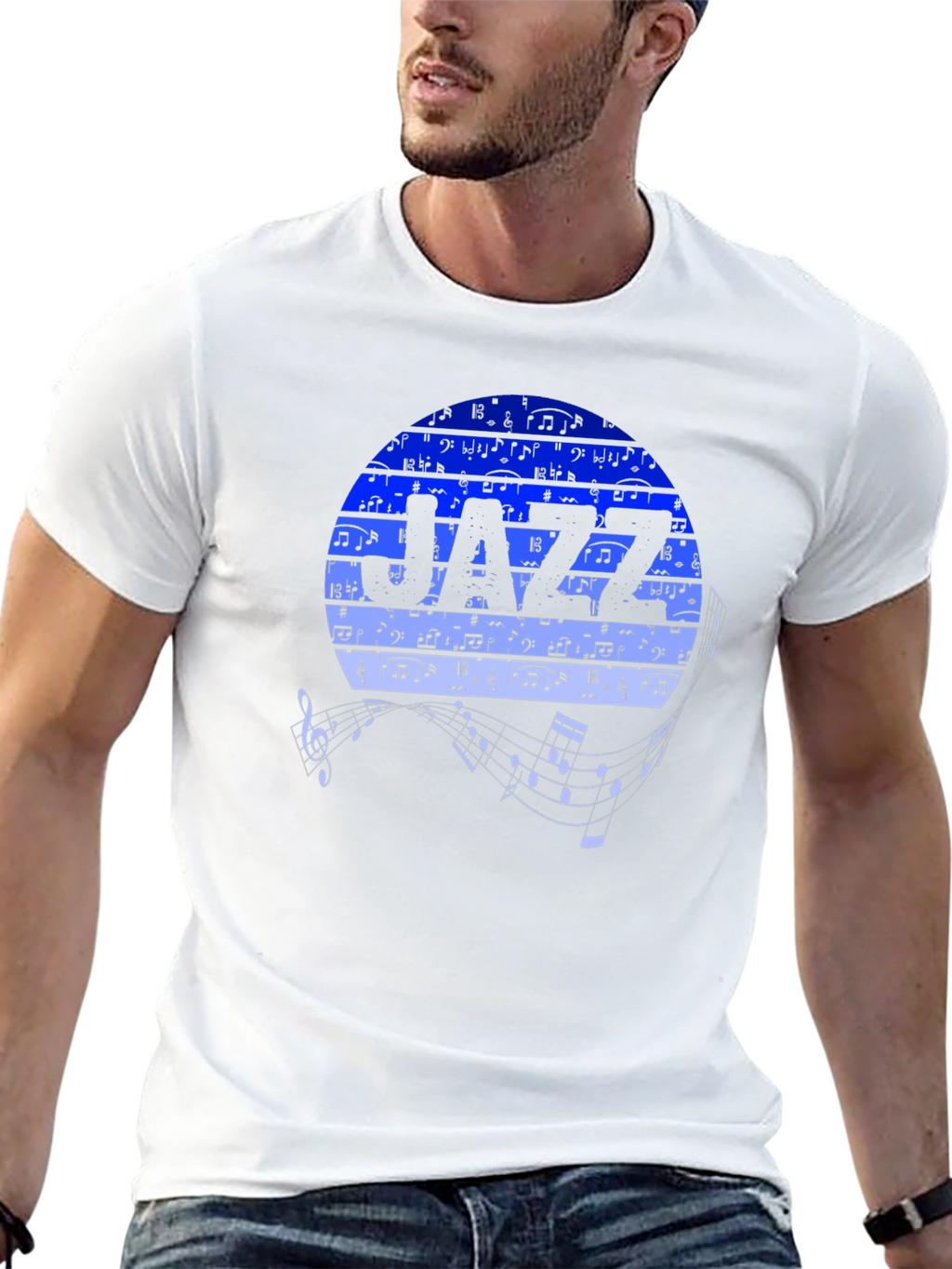 Jazz Music T-Shirt - Round Graphic Tee