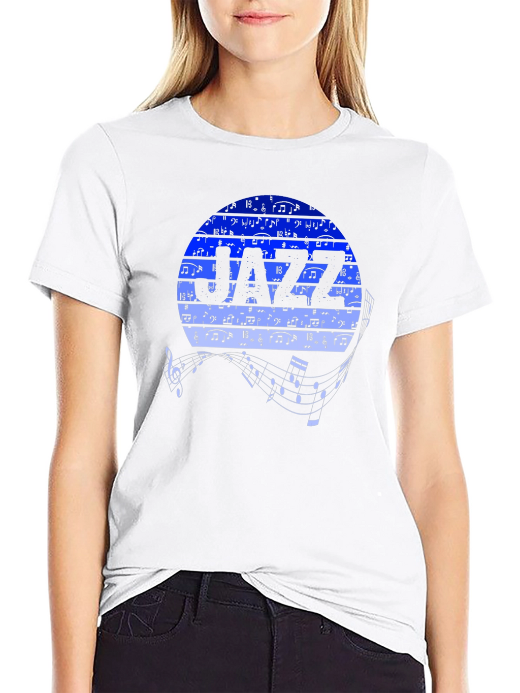 Jazz Music T-Shirt - Round Graphic Tee