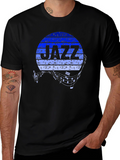 Jazz Music T-Shirt - Round Graphic Tee