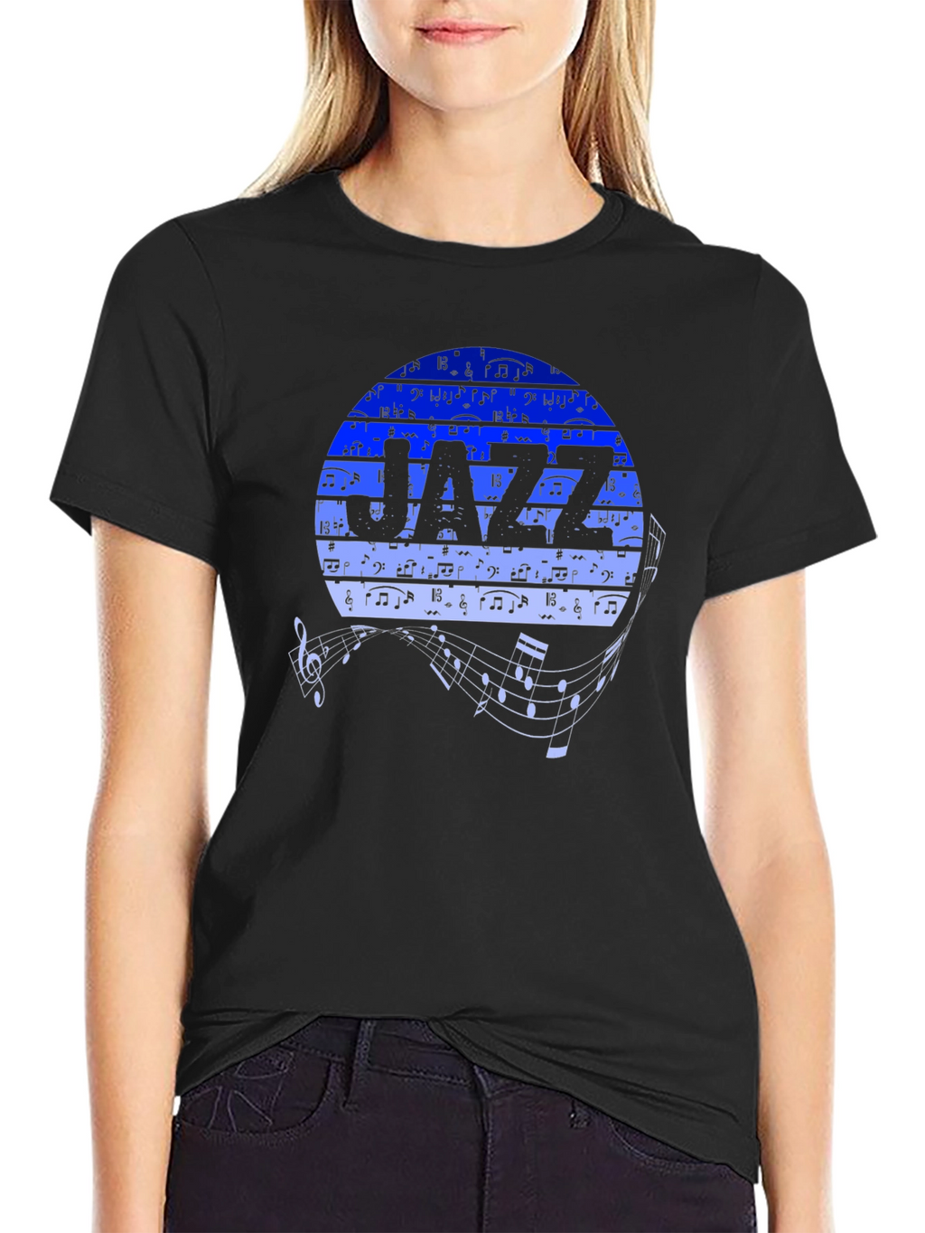 Jazz Music T-Shirt - Round Graphic Tee