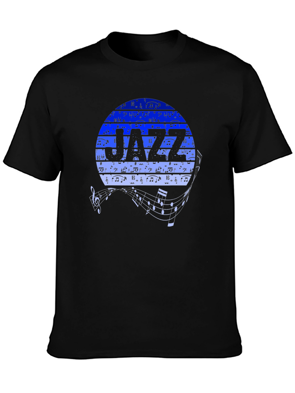 Jazz Music T-Shirt - Round Graphic Tee