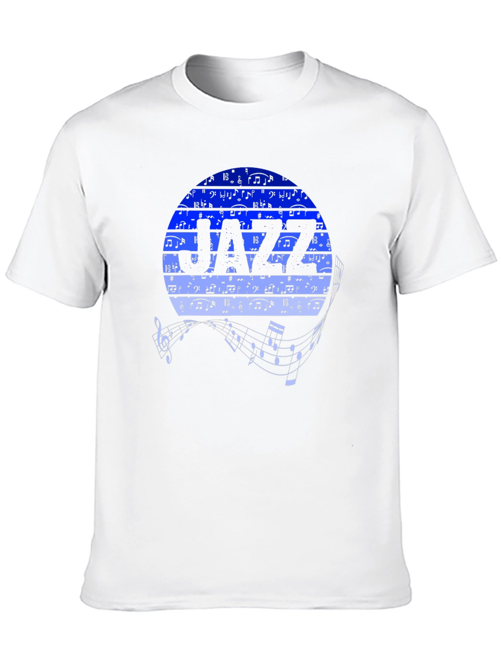 Jazz Music T-Shirt - Round Graphic Tee