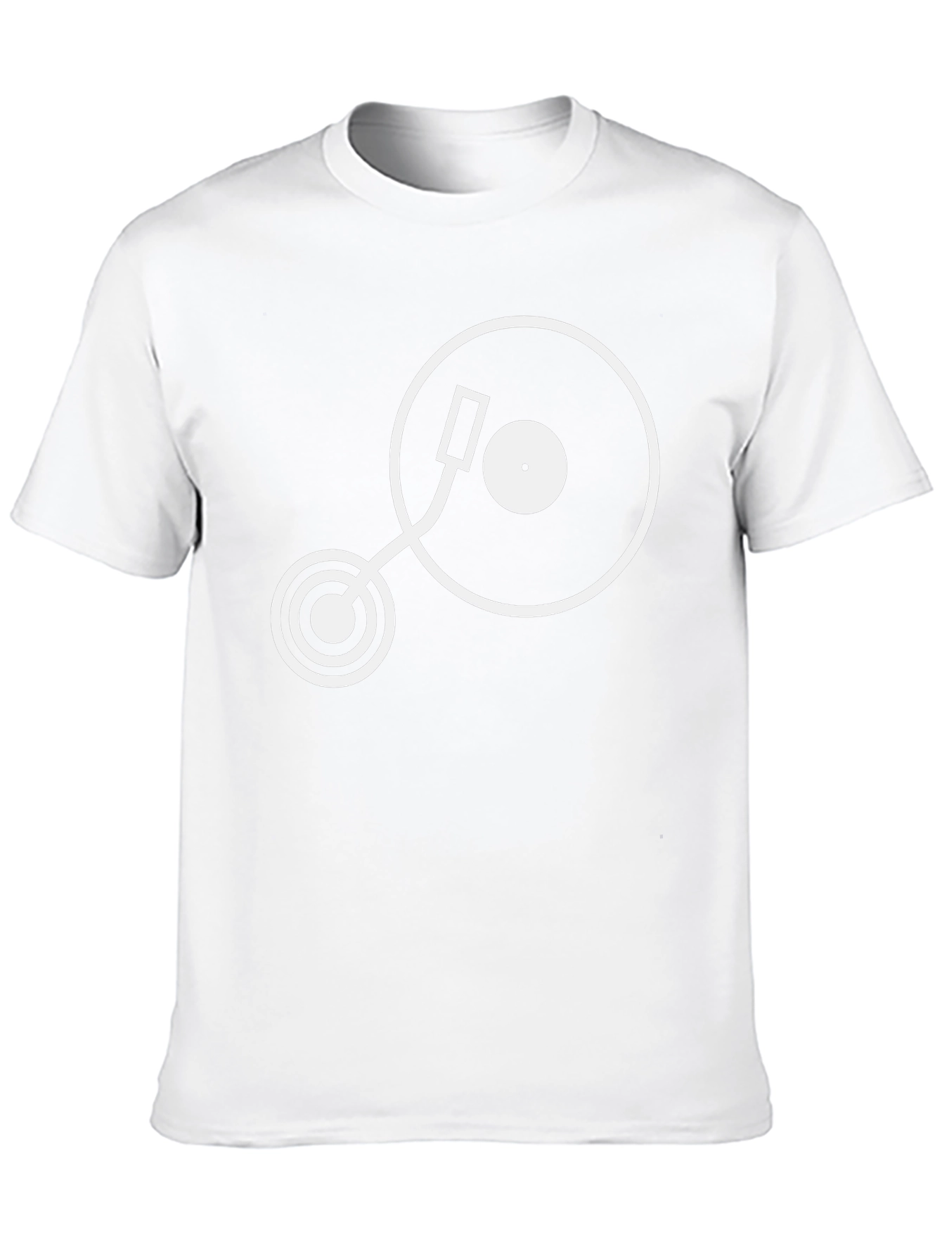 DJ Turntable Graphic Tee - Cool Black T-Shirt