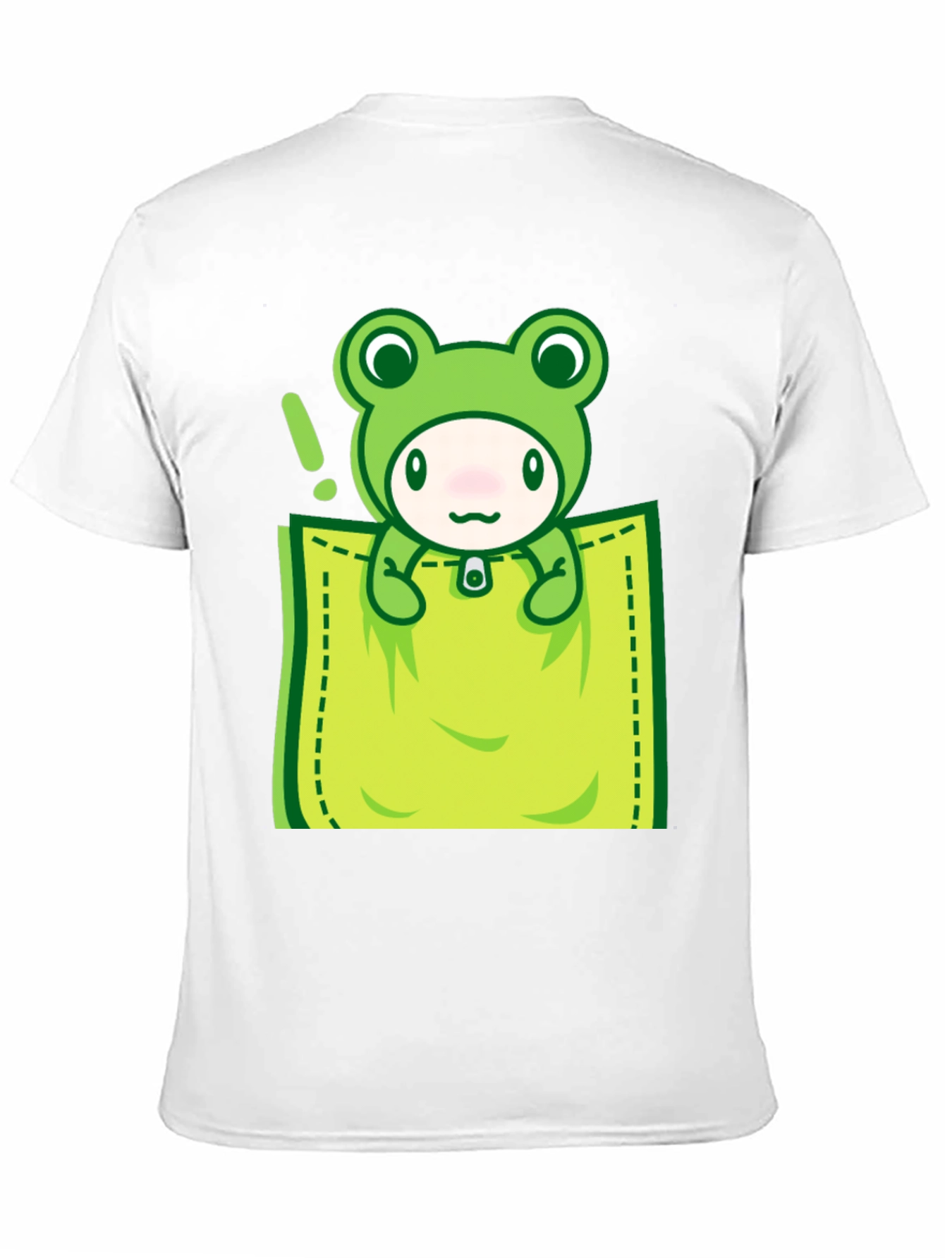 Cute Frog Pocket T-Shirt - Fun Graphic Tee