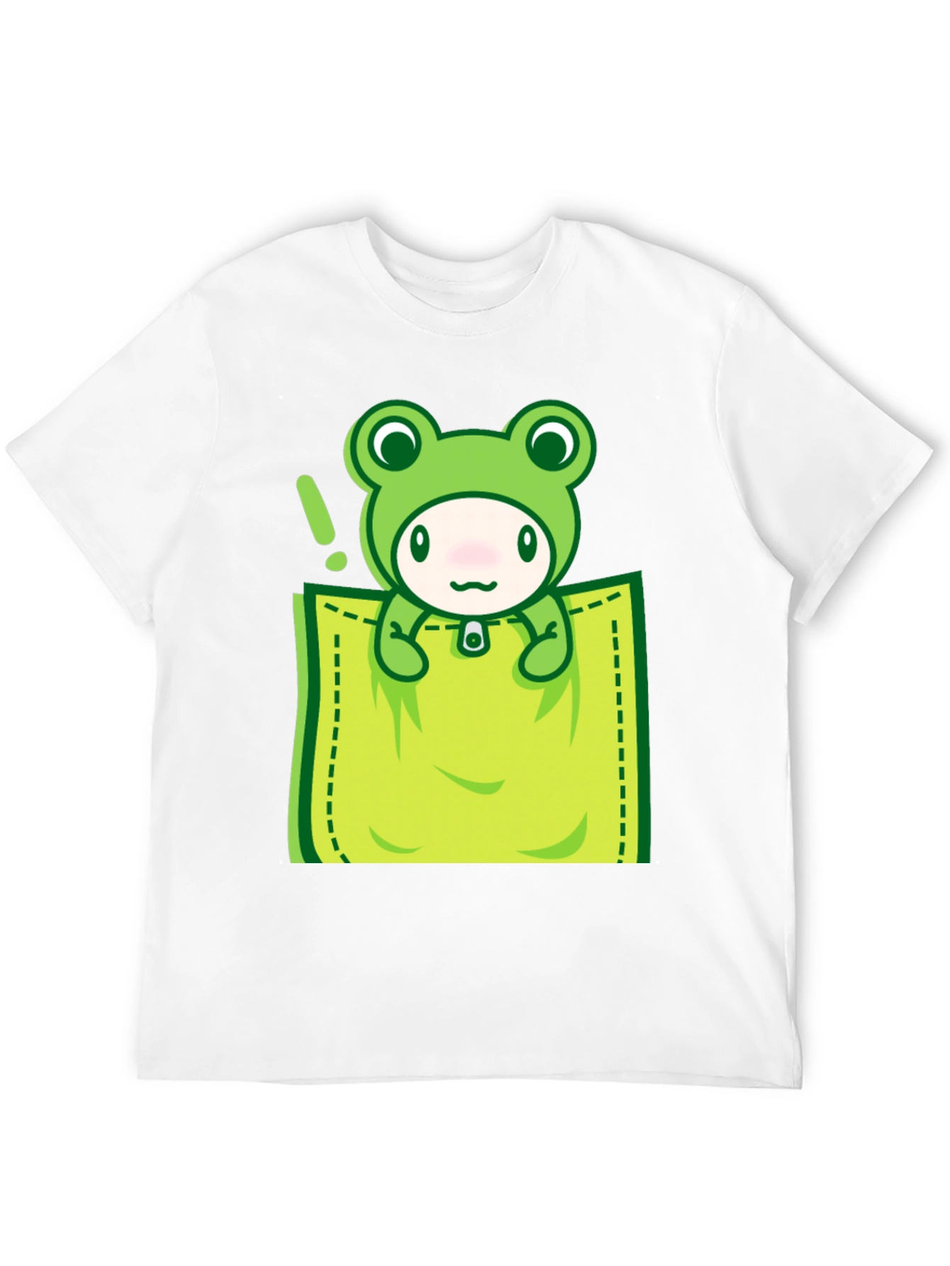 Cute Frog Pocket T-Shirt - Fun Graphic Tee