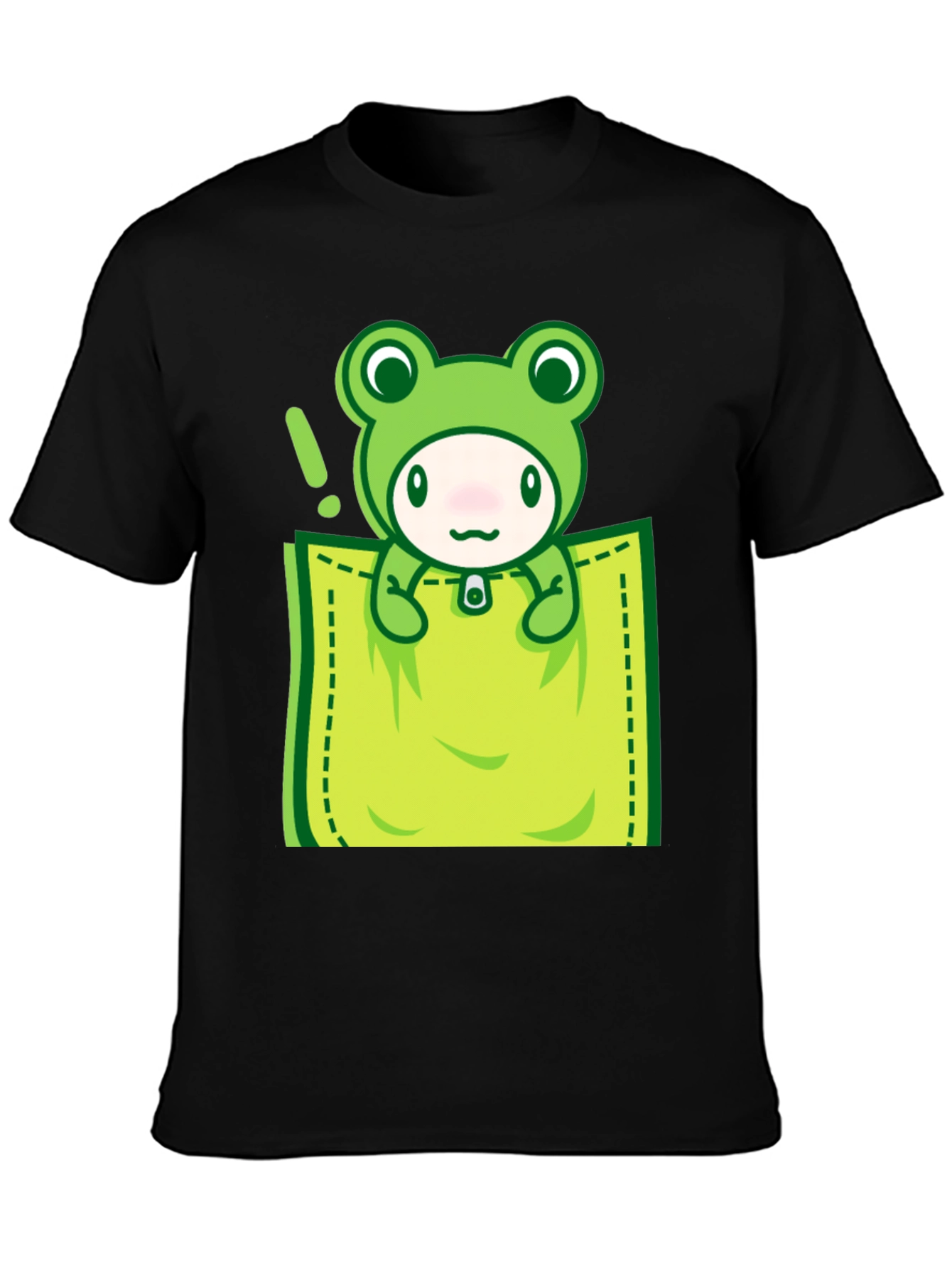 Cute Frog Pocket T-Shirt - Fun Graphic Tee