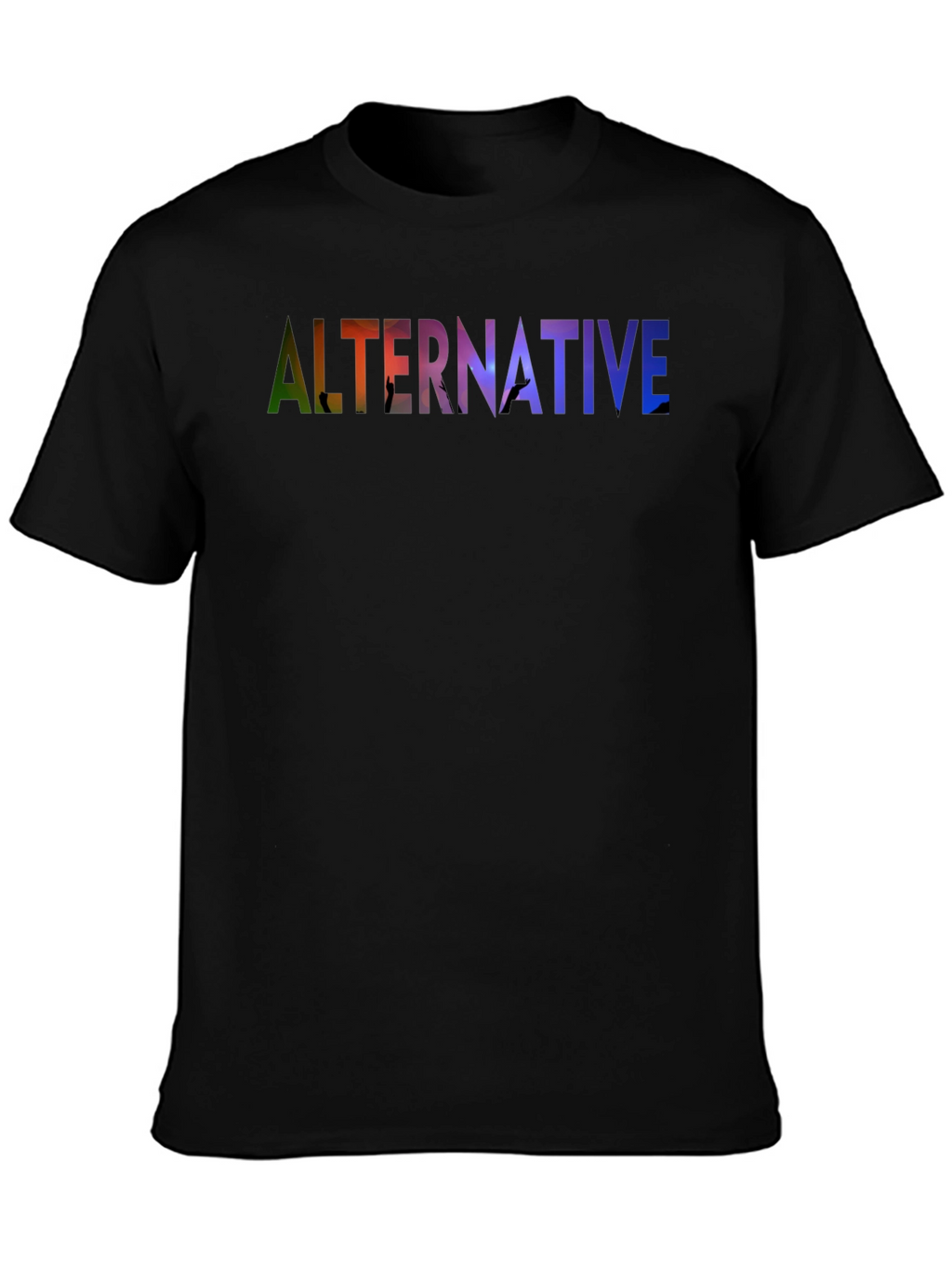 Alternative Graphic Print Black T-Shirt