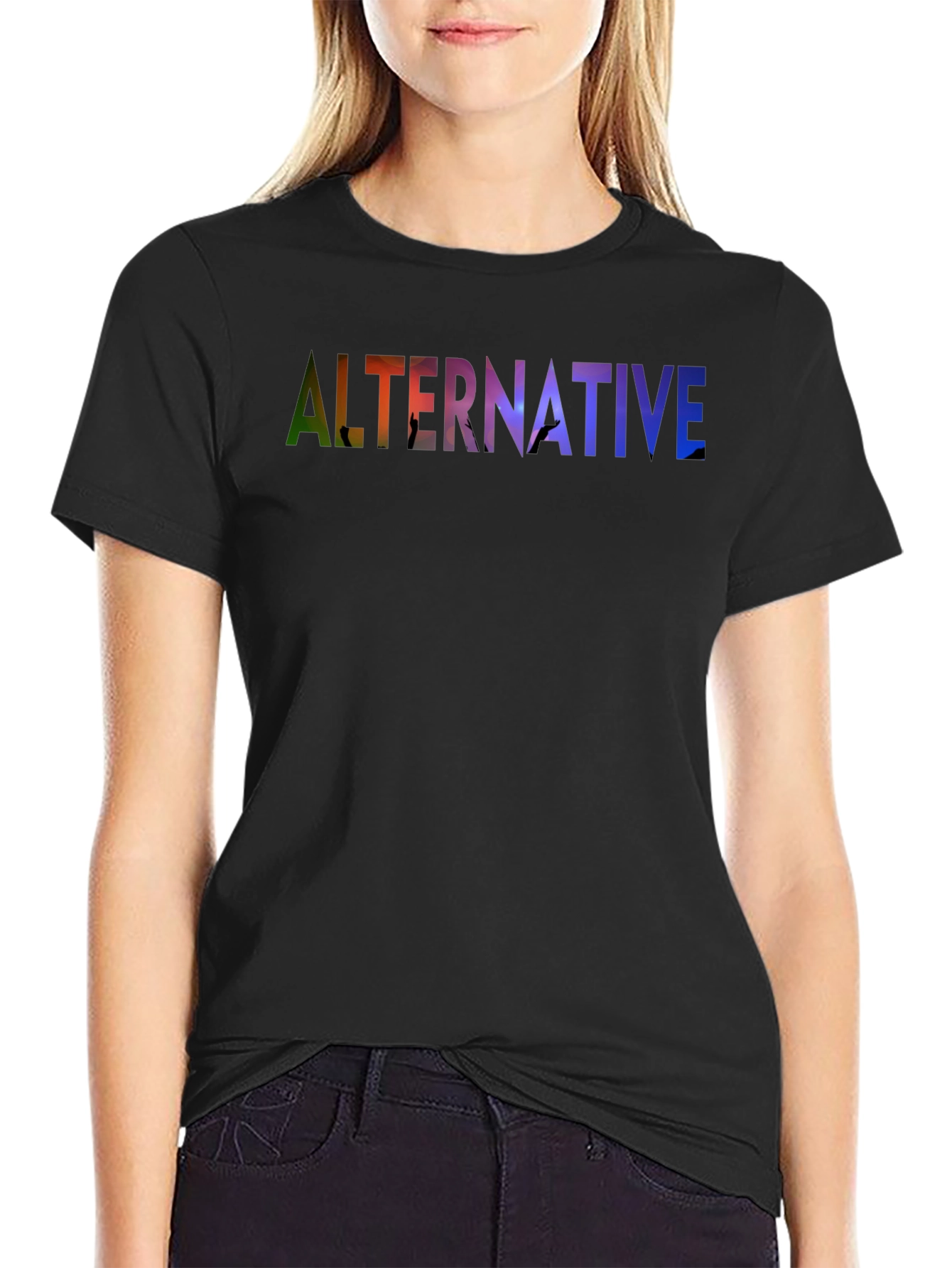 Alternative Graphic Print Black T-Shirt