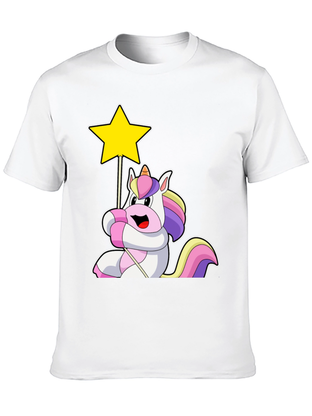 Unicorn Star Black T-Shirt