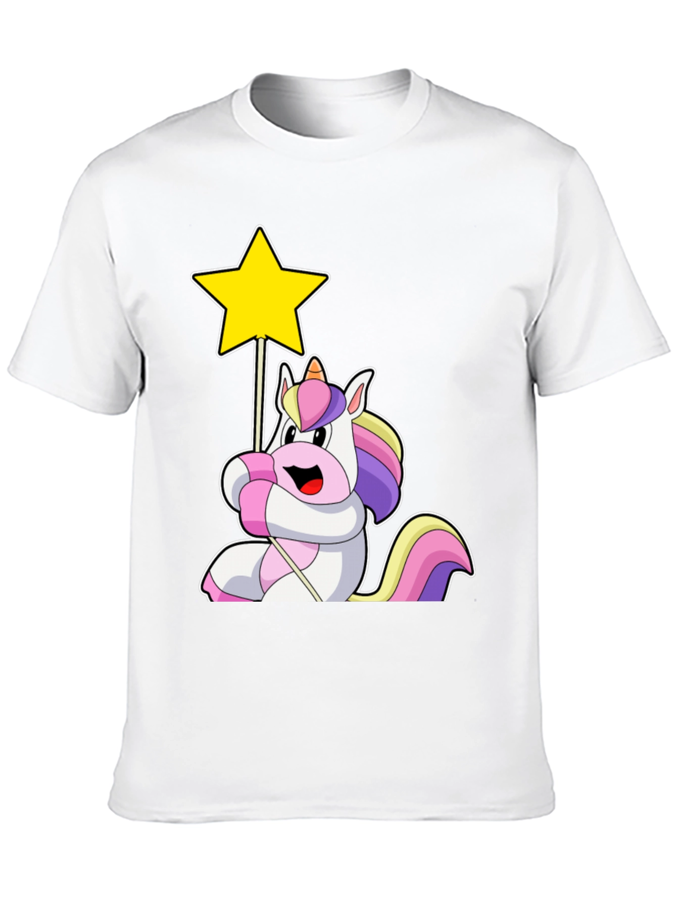 Unicorn Star Black T-Shirt