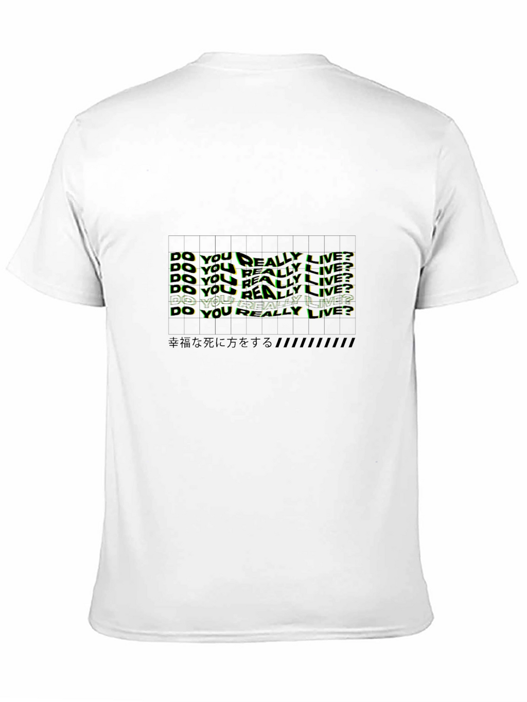 Edgy Graphic Tee: Do You Really Live?