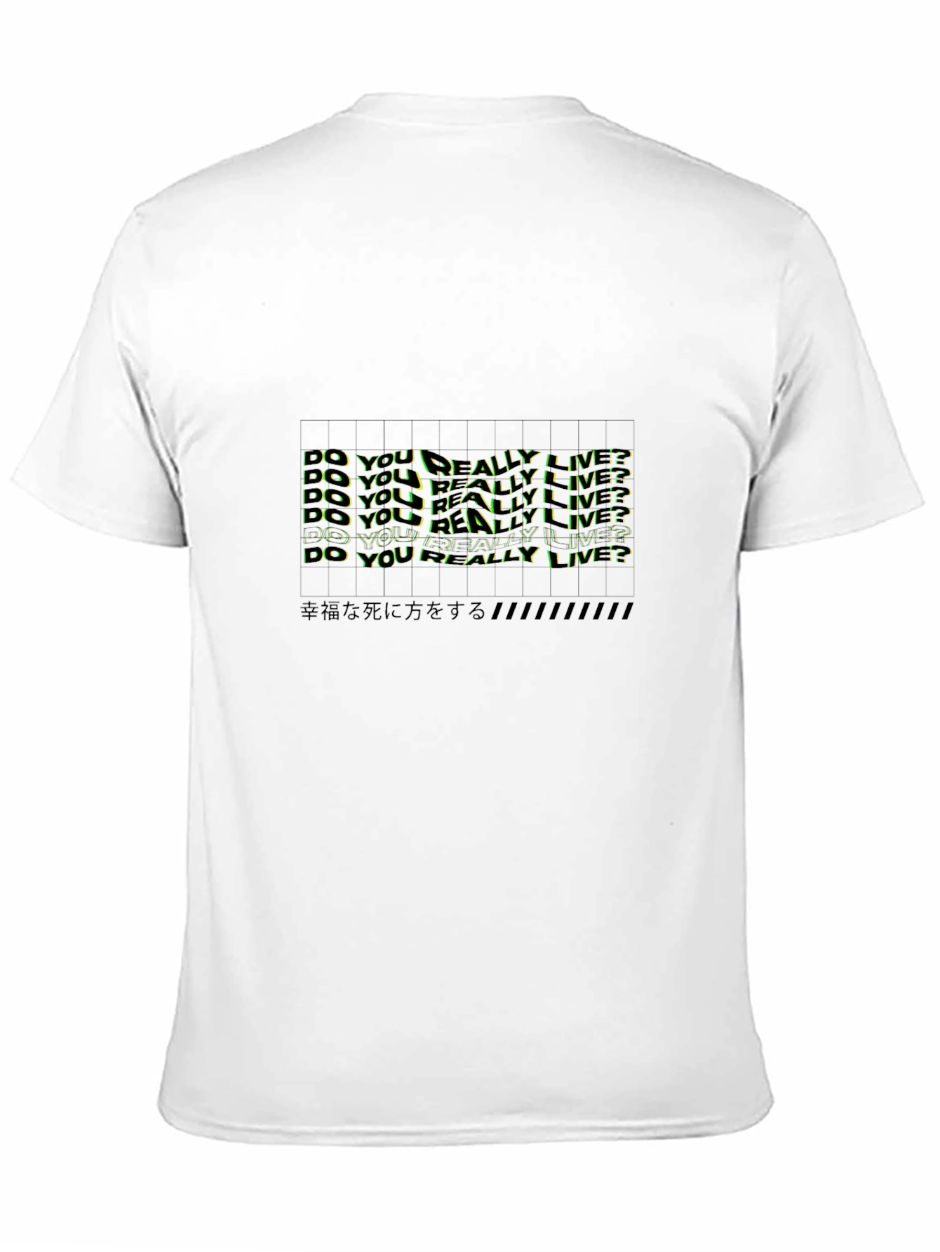 Edgy Graphic Tee: Do You Really Live?