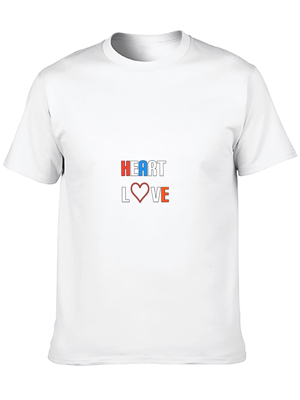 Heart Love Graphic Black T-Shirt