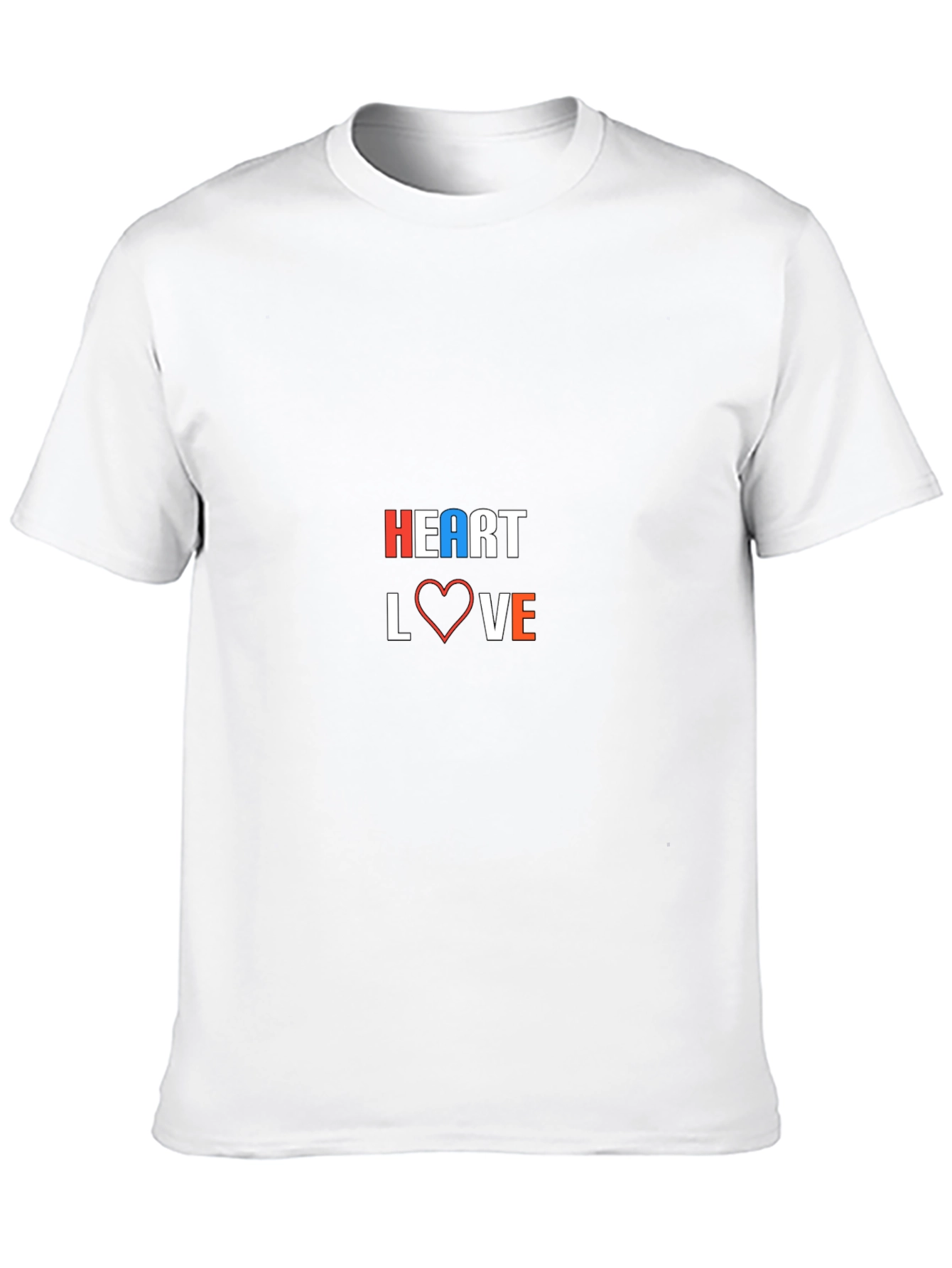 Heart Love Graphic Black T-Shirt