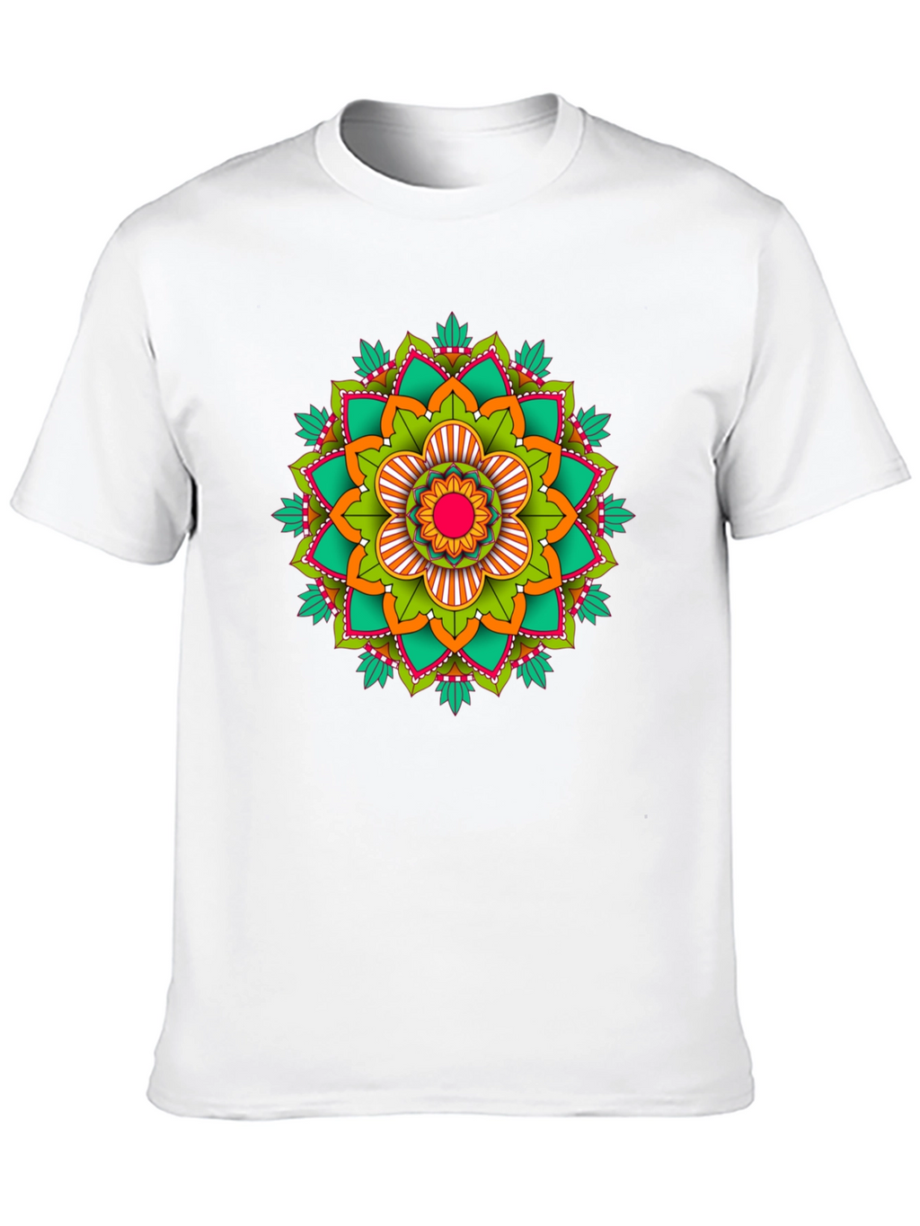 Mandala Graphic Print Black T-Shirt