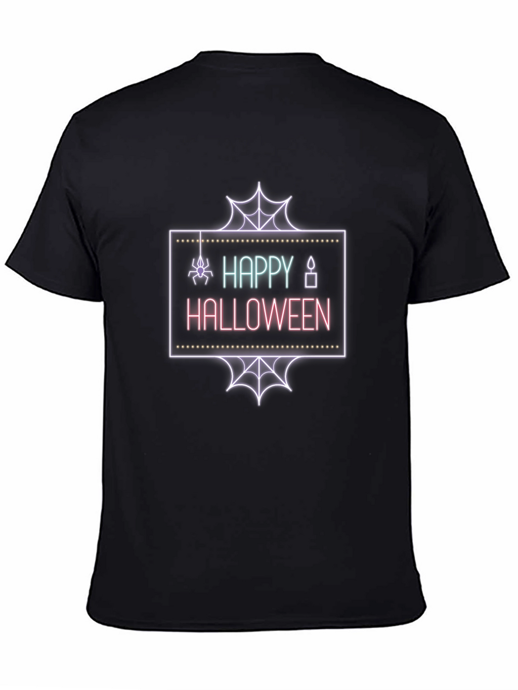 Happy Halloween Neon Graphic T-Shirt