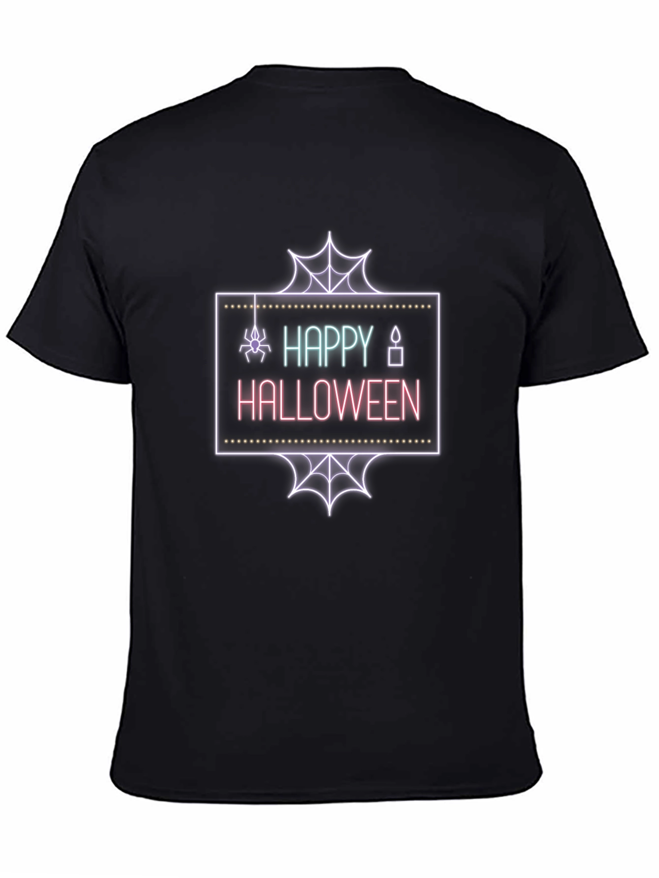 Happy Halloween Neon Graphic T-Shirt