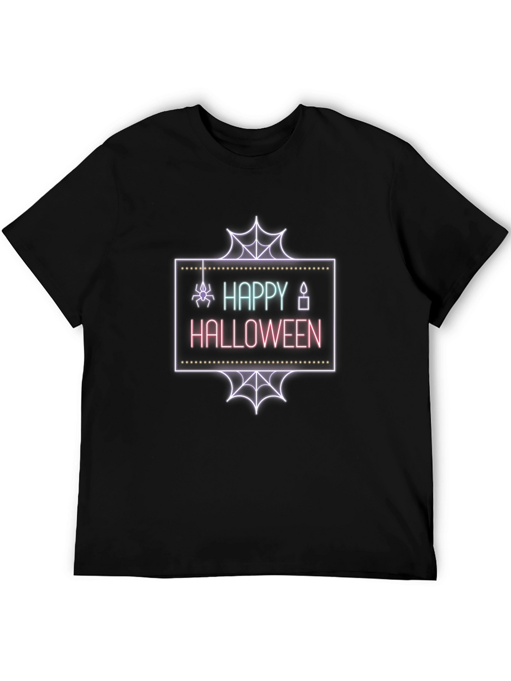 Happy Halloween Neon Graphic T-Shirt