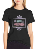 Happy Halloween Neon Graphic T-Shirt