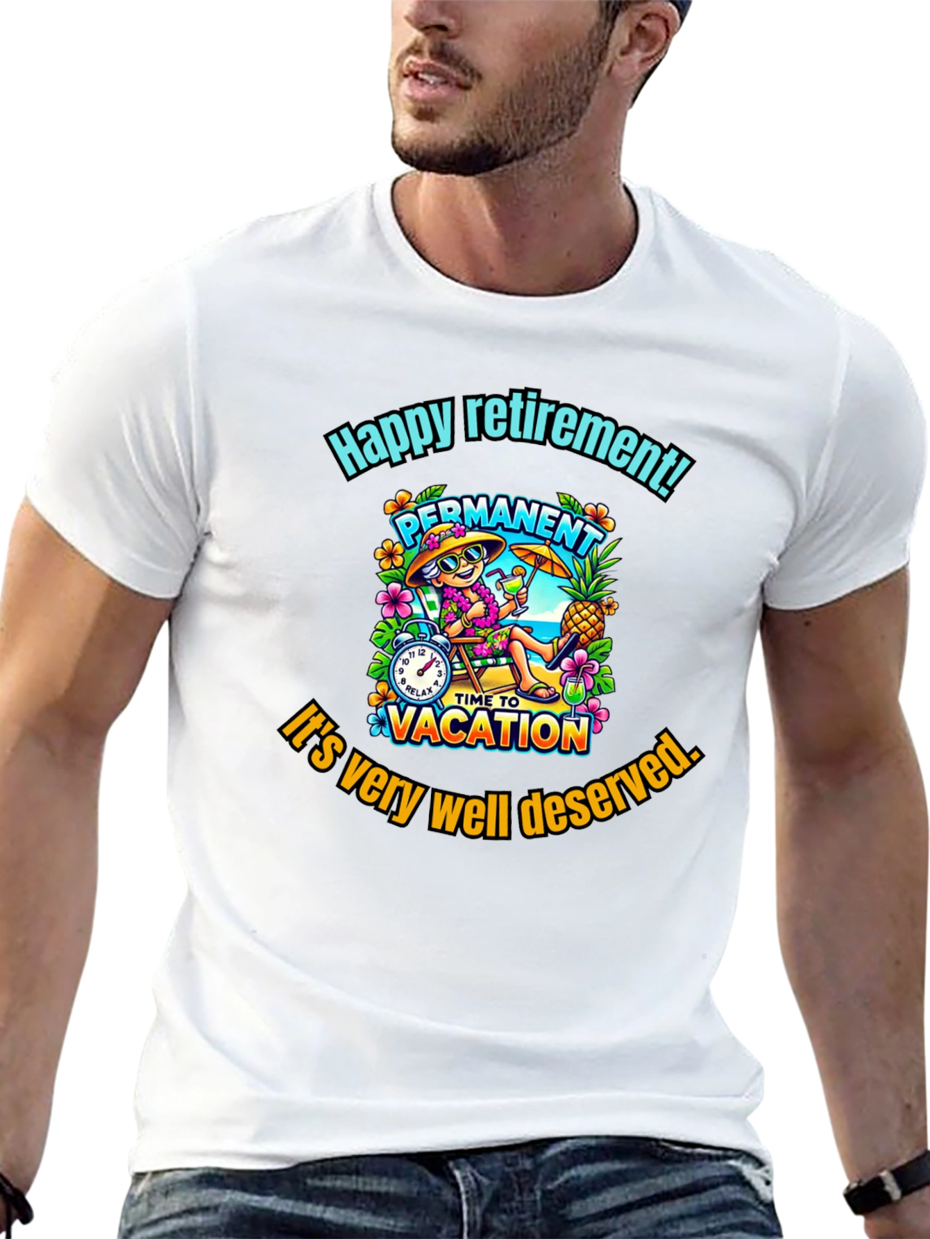 Happy Retirement T-Shirt - Permanent Vacation