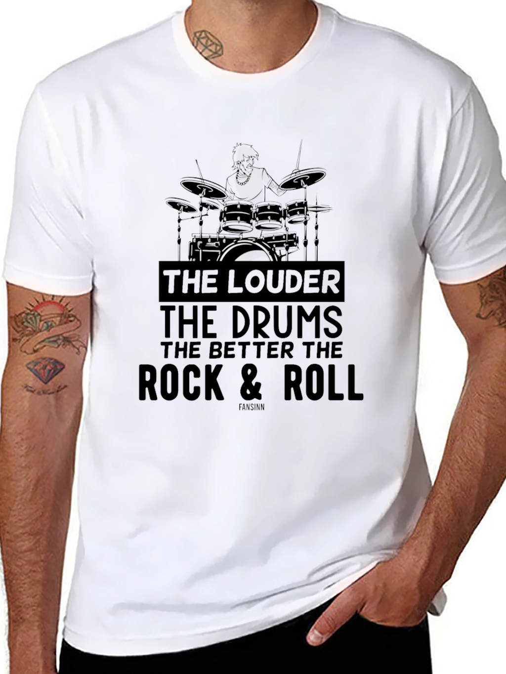 Rock & Roll Drummer T-Shirt