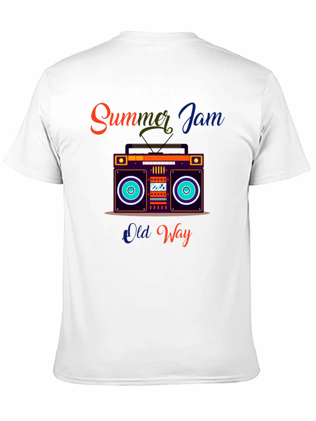 Summer Jam Retro Boombox Graphic Tee