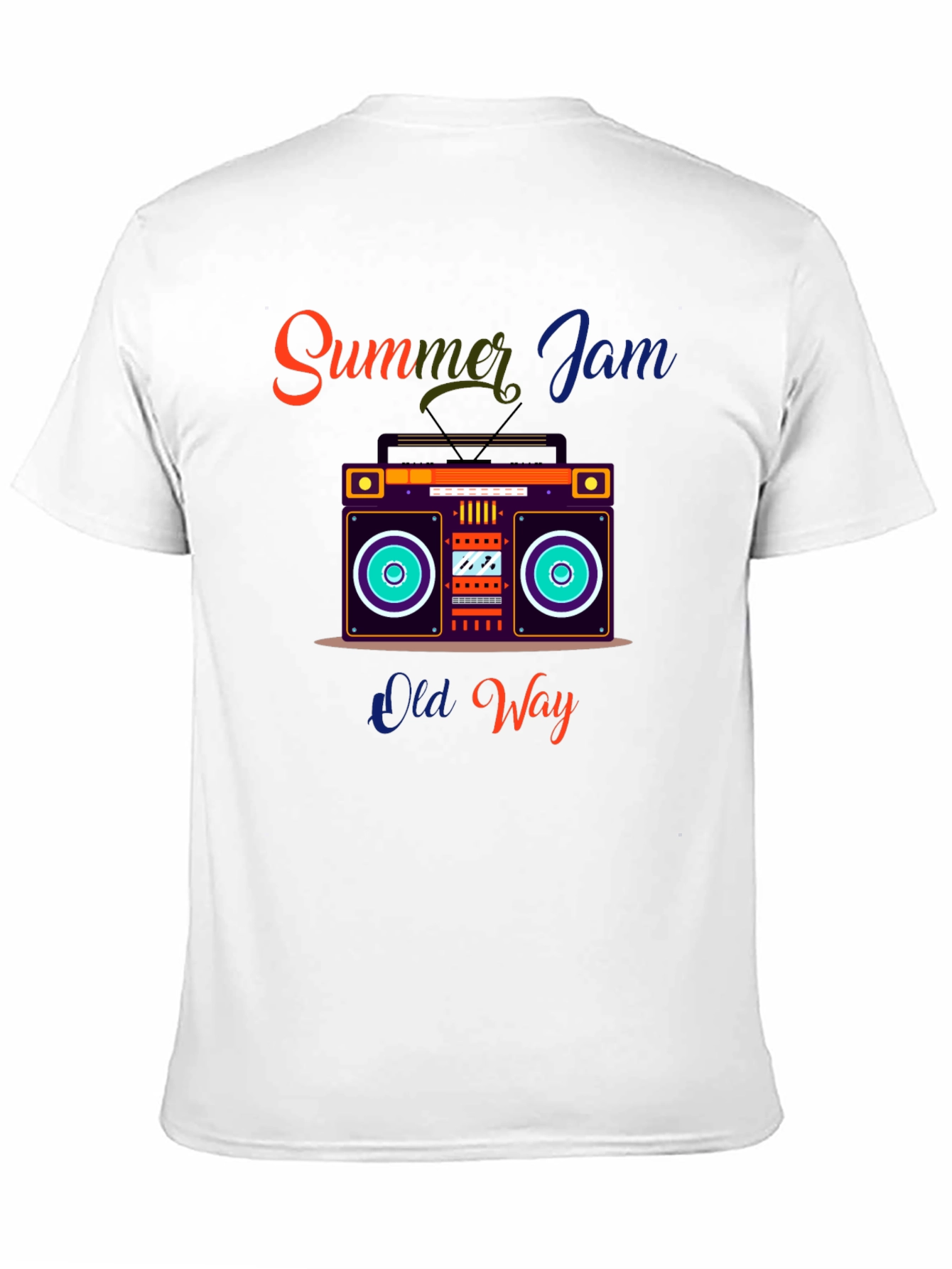 Summer Jam Retro Boombox Graphic Tee