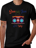 Summer Jam Retro Boombox Graphic Tee
